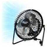 Comfort Zone 4-inch All-Metal Mini Desk Fan   High