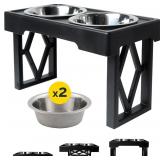 Pet Zone Designer Diner Elevated Stainless Steel D