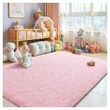 Merelax Modern Soft Fluffy Small Shaggy Rug for Be