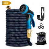 Kotto 100 Ft Flexible Garden Hose Brass Connector