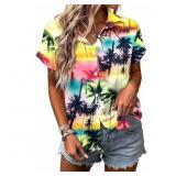 Size large MOUSYA Women Hawaiian Shirt Soft Cool S