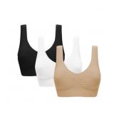 Size large Rosvigor 3 Pack Sports Bra for Women Se