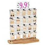 Sfugno Earring Display Stands for Selling, Wood Je