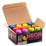 Mini Neon Party Bubbles for Kids - (Pack of 12) Bu