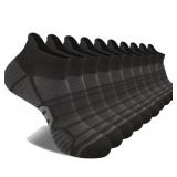 COOPLUS 10 Pairs Mens Ankle Socks Athletic Lightwe