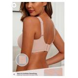 Size medium MINTREUS Womens Wireless Bras V Mesh C