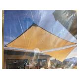 Sun shade 2-piece sail 16x16x16Foot and 5x5x6 foot