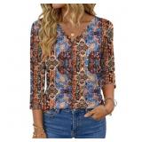 Size medium Fantaslook V Neck T Shirts for Women 3
