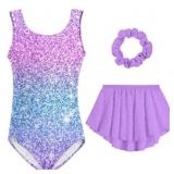 Size 8Y Lanbubble Gymnastic Leotard for Girls Slee