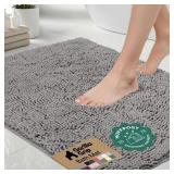 GORILLA GRIP Bath Rug Mat, Thick Soft Absorbent Ch