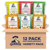 BB:07/2026 Quaker Rice Crisps, 6 Flavor Variety Pa