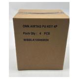 Lot of 4, 4 Ct Onn AirTag Holder with Carabiner St