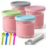 Creami Pints and Lids for Ninja - 4 pack Creamy Ic