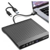 YOTUO External CD/DVD Drive, Portable USB 3.0 & US