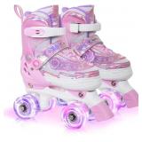 New size 10C-13C Nattork light up roller skates