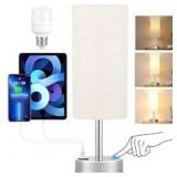 HadinEEon 15.4" Table Lamp, 3 Way Dimmable Light T