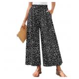 Size Small VDJ Womens Summer Wide Leg Capris Pants