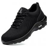 Size 8W 7M Steel Toe Sneakers for Men Women Lightw