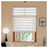 Zebra Blinds for Windows, 72" H x 46" W White Ligh
