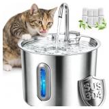 DSOOLO Cat Water Fountain Stainless Steel Automati
