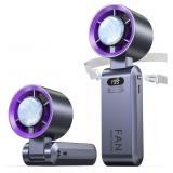 Handheld Portable Turbo Fan with Ice Cooler, Speed