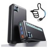 Tilnce 50000mAh Power Bank 30W PD Fast Charging Po