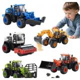 Construction Truck Toys for Toddlers | 5Pcs Push G