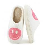Size 10.5 BERANMEY Cute Smile Face Slippers for Wo