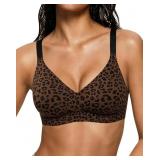 Size Large Bra for Women Wireless Wirefree Jelly N