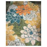 Size 8 x 5 Ft Large Multi-Colored Floral Print Are