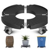 SUNALLY Plant Stand with Wheels Adjustable 15-22IN