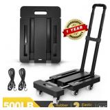 M BUDER Folding Hand Truck, 500 LBS Heavy Duty Dol