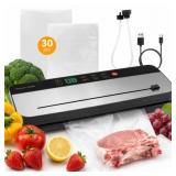 Food Vacuum Sealer Machine with 30 Vacuum Bags, 6