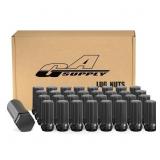 GAsupply 14x2 Black Spline Lug Nuts, 2" 50mm Tall,