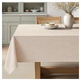 MIULEE Linen Textured Rectangle Tablecloth 60 x 10