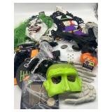 Large Lot of Halloween Items Including Decor, Mask