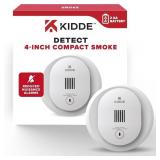 Kidde Compact Smoke Detector, AA Battery-Powered,