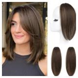 REECHO Clip in Hair Volumizer, 2PCS 12 inch Short