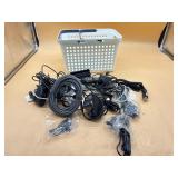 Basket with electronics-cords and more
