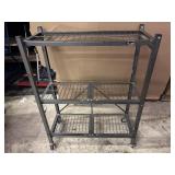 Original origami folding rolling shelf