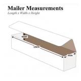 (100) count 12" x 2" x 2" Crush-Proof Mailers, Whi