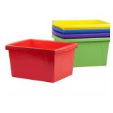 6 Pack Storex Storage Bins for Classroom Size 16 x