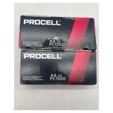 Lot of 2, Bulk ProCell Batteries, AA, 24/Box, PC15