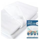 Twin XL Mattress Topper Cover, 1-2 Inch Extra Long