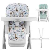 Baby High Chair Cover Replacement, Reversible & Wa