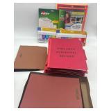 Large Lot of Office Supplies Including Folders, Ke