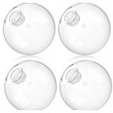 4 Pcs Glass Globe Replacement 4 Inch 0.8 Fitter Ro