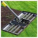 LCOKEIY Lawn Leveling Rake, Level lawn Tool 17" x
