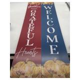 Size 4 Ft x 8 Inches Lot of 2 Fall Themed Welcome