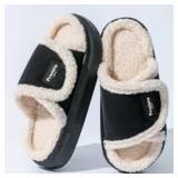 Size 11/12 Pmoiste Adjustable Velcro Fuzzy House S